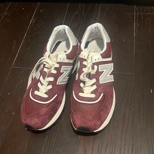 New Balance 597 Legacy Burgundy Sneakers Shoes Mens Size 10